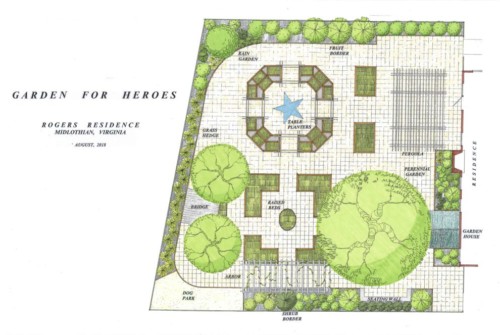 Gardens for Heroes – Rogers Residence in Midlothian, Virginia (in development)